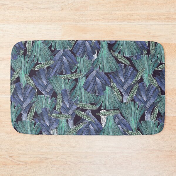 Item preview, A pattern of vegetables. Watercolor illustration. Leeks and peas. designed and sold by Nia-Chi.