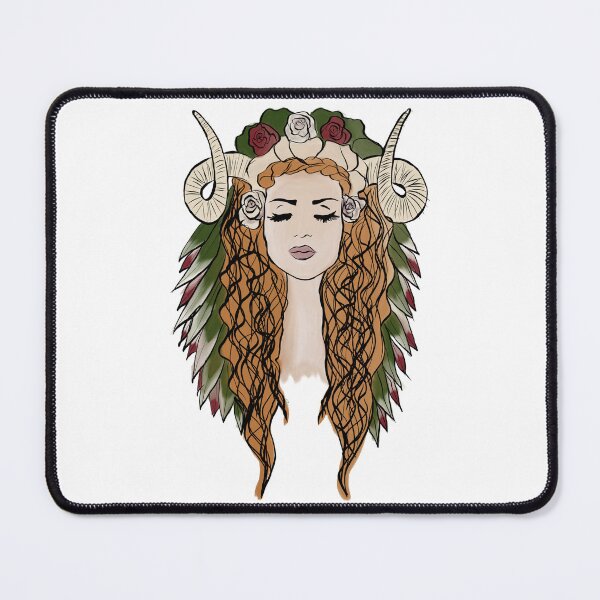 Item preview, Horned Goddess - redhead designed and sold by mariettew.