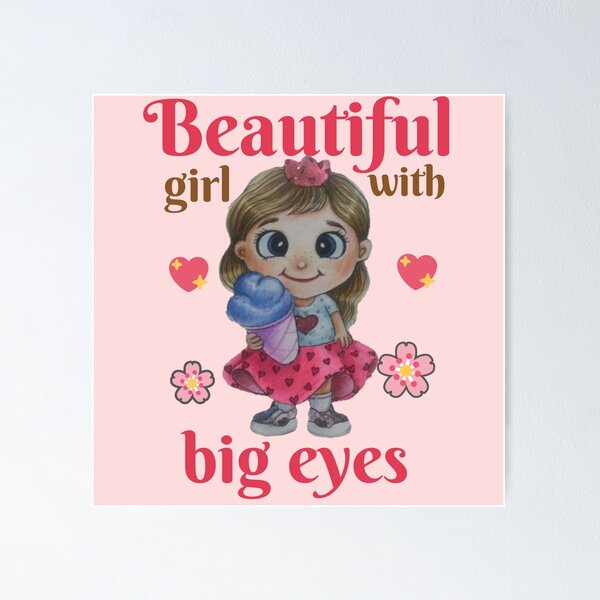 Item preview, Beautiful girl with big eyes. designed and sold by Umiska.