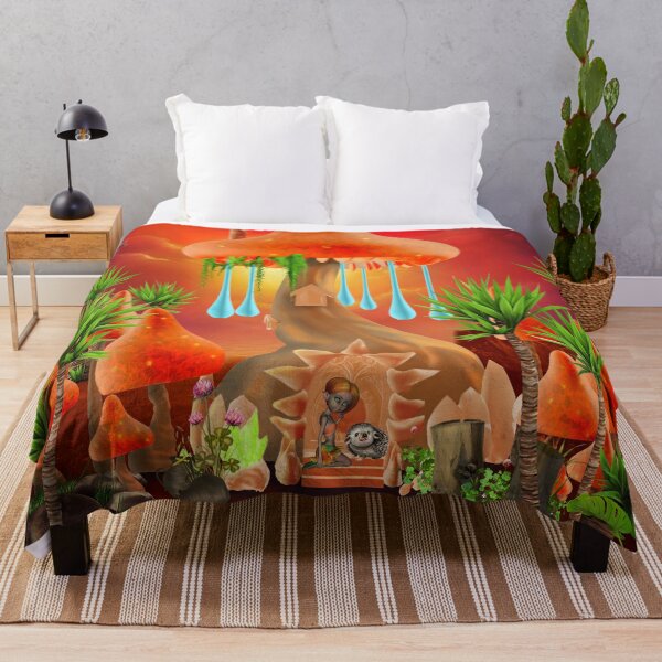 Item preview, Wonderful mushroom house with fairy and Hedgehog designed and sold by nicky2342.