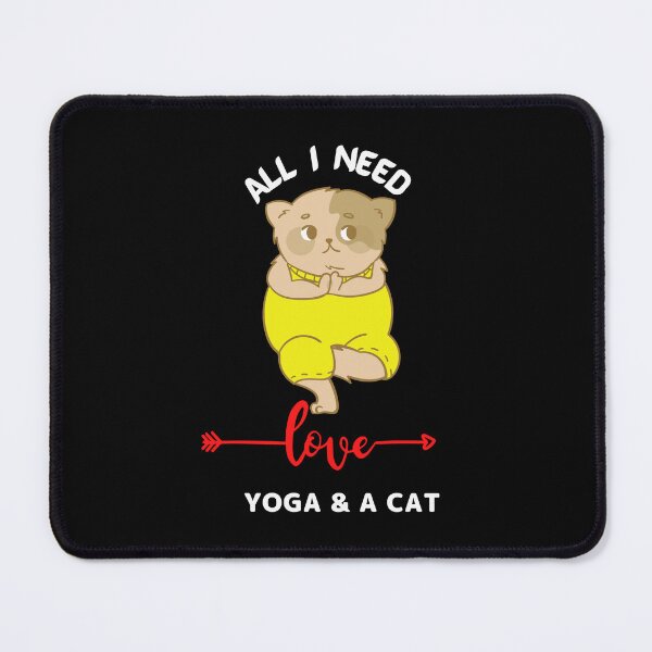 Item preview, All I Need Is Love Yoga & A Cat : Vriksasana designed and sold by GlobalHunt.