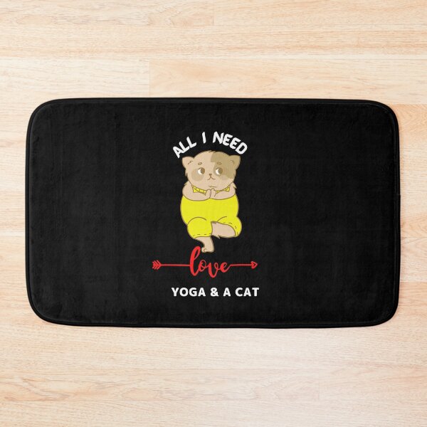 Item preview, All I Need Is Love Yoga & A Cat : Vriksasana designed and sold by GlobalHunt.