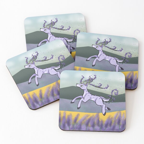 Item preview, Deer in lavender fields  designed and sold by BerryShyKittens.