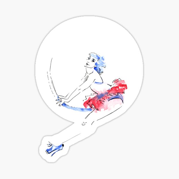 Watercolour Ballerina Sticker