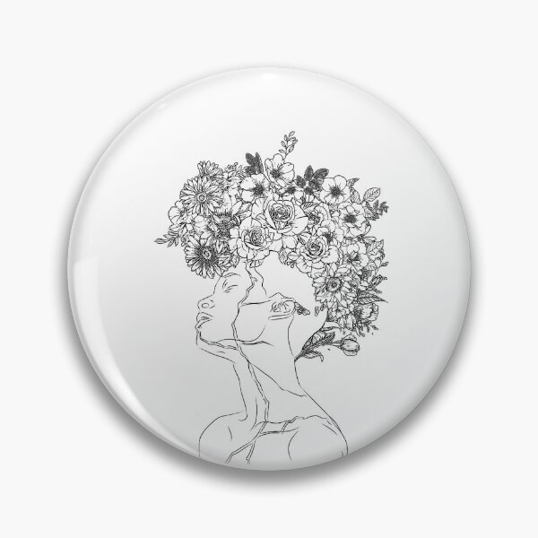 Item preview, Broken Machine Lady with Flowers designed and sold by nbtselftitledcd.