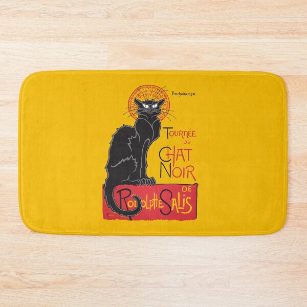 Aperçu de l'œuvre Souvenir Le Chat Noir chat noir classique France vintage créée et vendue par mirrorimages.