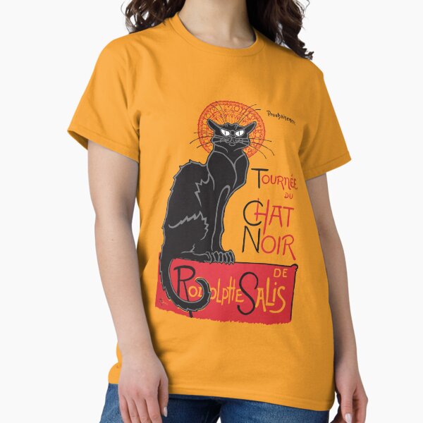 Aperçu de l'œuvre Souvenir Le Chat Noir chat noir classique France vintage créée et vendue par mirrorimages.