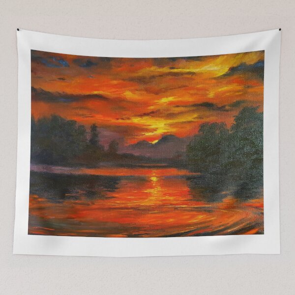 Item preview, Impresionista Pintura Puesta de sol por Pete Menocal designed and sold by geekspeakjunk.