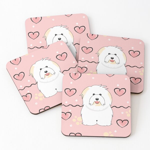 Item preview, Love White Cream Coton de Tulear Dog designed and sold by Lulupainting.