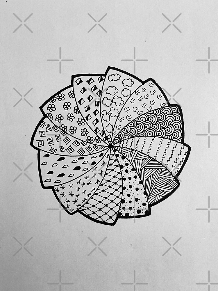 "circular, zentangle , art , artwork, simple , cute design , black and