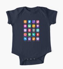 Potter Spell Icons One Piece - Short Sleeve
