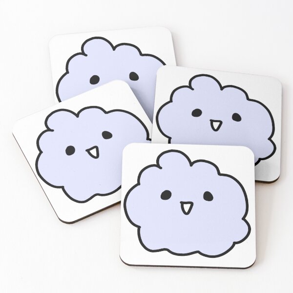 Item preview, blue happy puff designed and sold by PuffPuffs.
