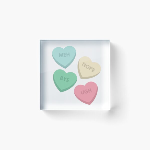 Item preview, Anti-Valentine's Day Candy Hearts designed and sold by Just-Basic.