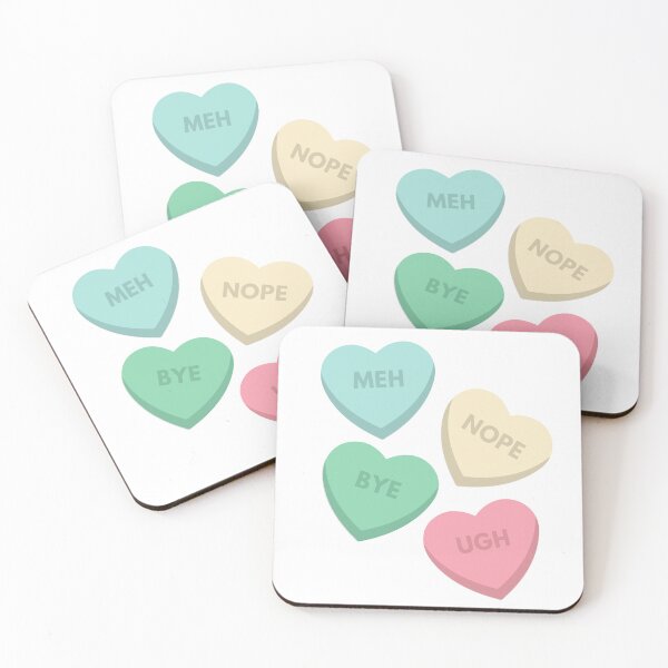 Item preview, Anti-Valentine's Day Candy Hearts designed and sold by Just-Basic.