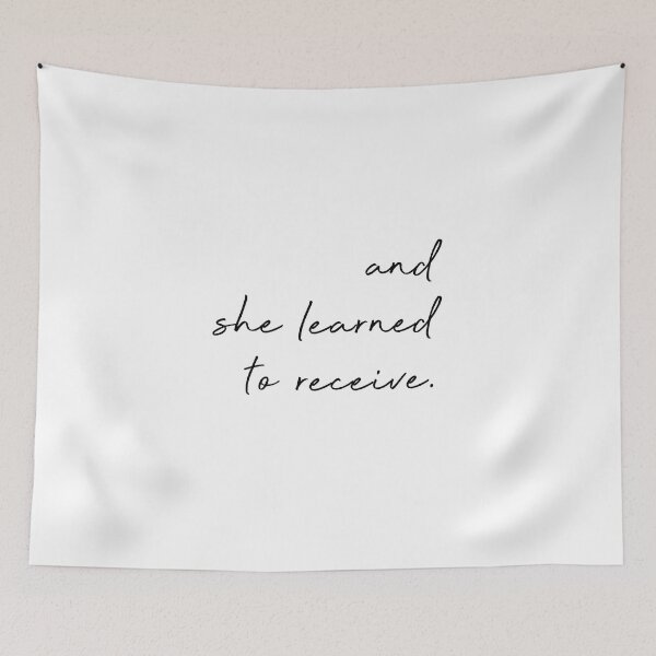 Item preview, And she learned to receive  designed and sold by The Art of the  Pause.