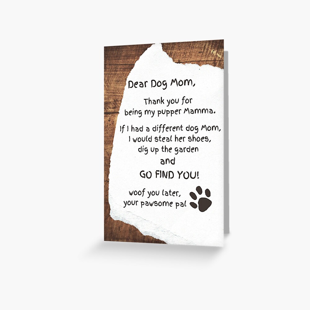 Dear Dog Mom Thank You For Being My Mom - Personalized Acrylic
