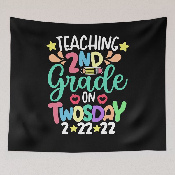 Item preview, Teaching 2nd Grade On Twosday 2-22-22 - Funny Teachers & Students 2sday - Tuesday 22 February 2022 designed and sold by ohmier.