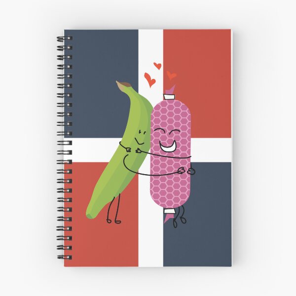 Item preview, Dominican flag platano con salami design designed and sold by Rossy Garcia.