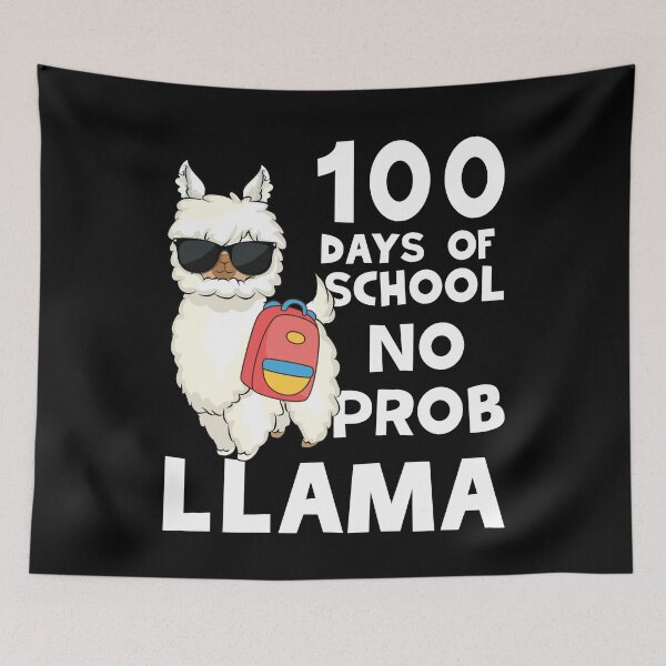 Item preview, 100 Days of School No Prob Llama designed and sold by tjred01.