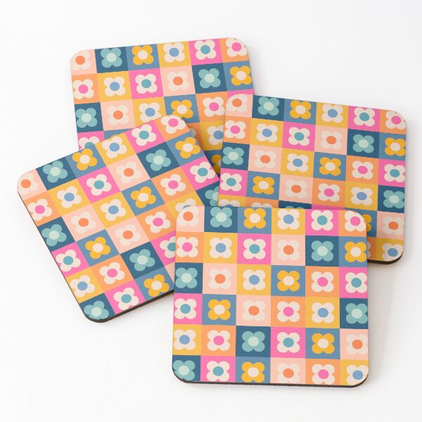 Item preview, Floral checkerboard designed and sold by Gale Switzer.
