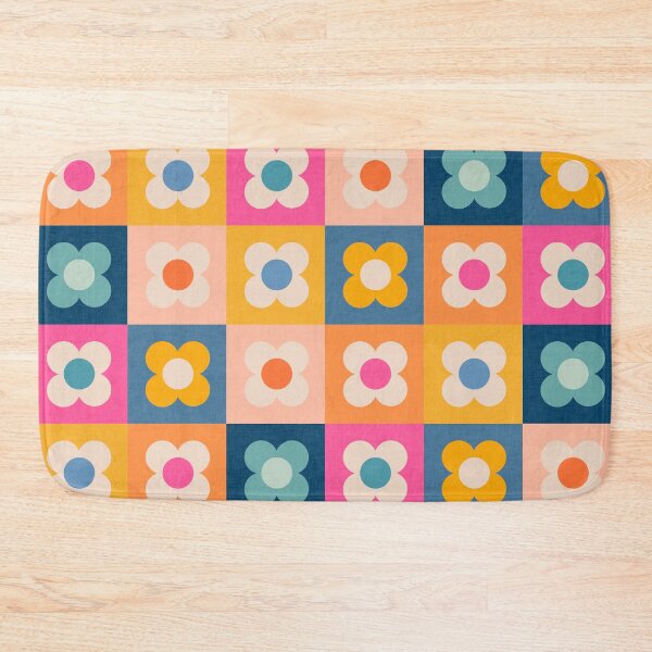 Item preview, Floral checkerboard designed and sold by Gale Switzer.