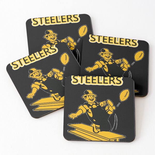 Item preview, Steelers Vintage Pittsburgh Steelers - fantastic image of walking iron steel girder kicking  footbal designed and sold by Gilbifford.