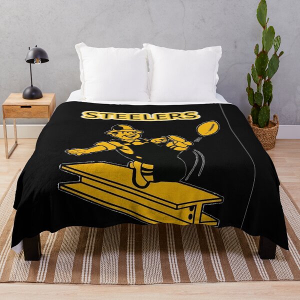 Item preview, Steelers Vintage Pittsburgh Steelers - fantastic image of walking iron steel girder kicking  footbal designed and sold by Gilbifford.