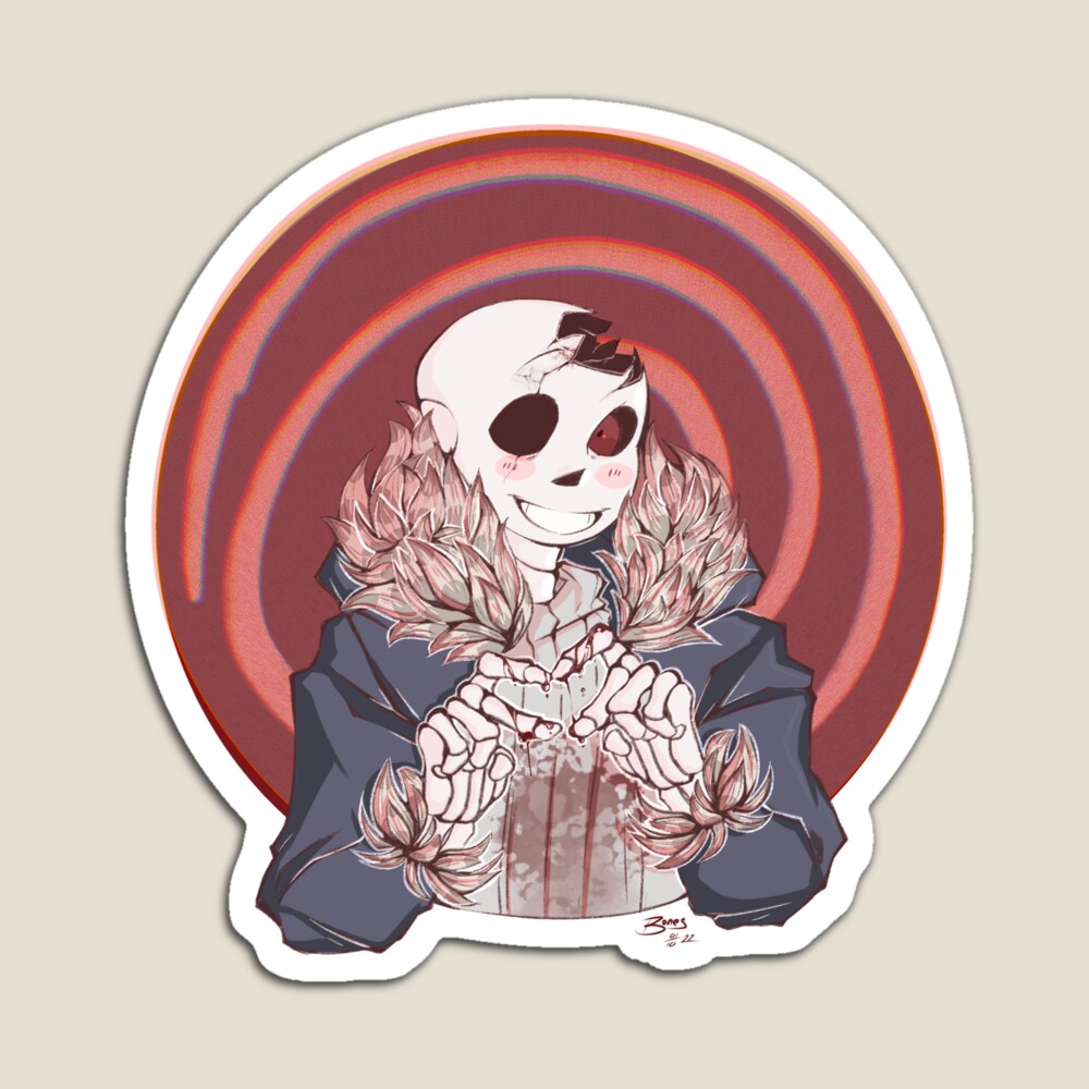 Abominable Horror Sans pattern Sticker for Sale by Enderparty