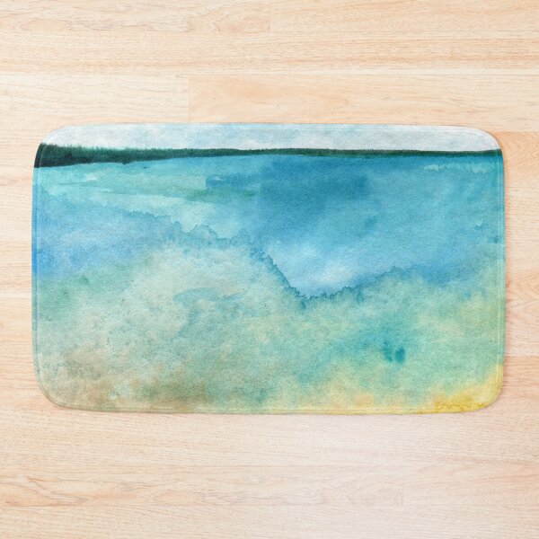 Item preview, By the Bay 2 - Original abstract watercolour painting inspired by bay ocean sea seaside coast designed and sold by klbailey.