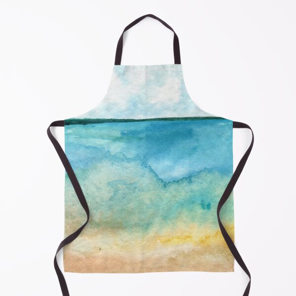 Item preview, By the Bay 2 - Original abstract watercolour painting inspired by bay ocean sea seaside coast designed and sold by klbailey.