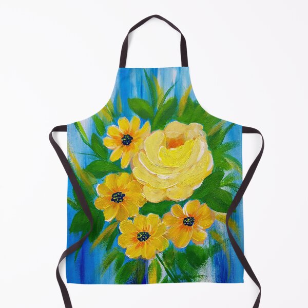 Item preview, Yellow Roses Artwork Acrylic Painting designed and sold by Wildzhinga.