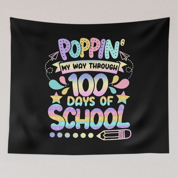 Item preview, Poppin My Way Through 100 Days Of School - Funny Pop it Teachers & Students 100th Day Of school designed and sold by ohmier.