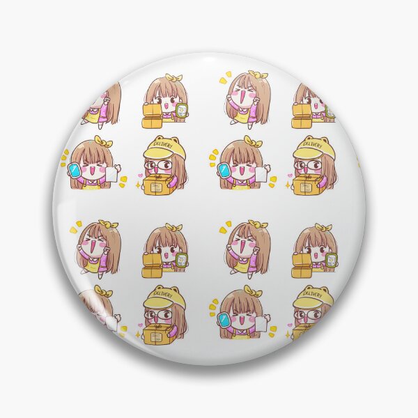 Item preview, Mail Delivery Multi Stickers, Kawaii Girl, Kawaii Post girl designed and sold by graphic-genie.