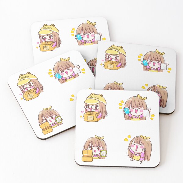 Item preview, Mail Delivery Multi Stickers, Kawaii Girl, Kawaii Post girl designed and sold by graphic-genie.