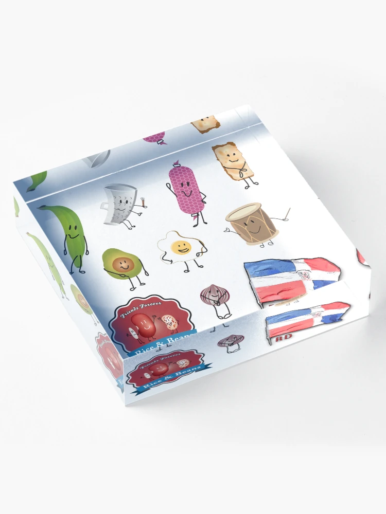 Thumbnail 4 of 5, Acrylic Block, Mini Sticker Pack : ) designed and sold by Rossy Garcia.