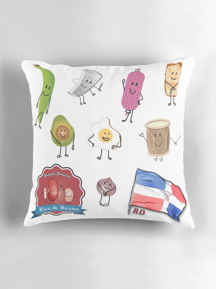 Thumbnail 3 of 4, Pillow, Mini Sticker Pack : ) designed and sold by Rossy Garcia.