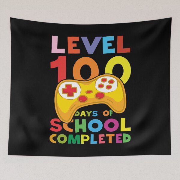 Item preview, Level 100 Days of School Completed Gamer Kid designed and sold by tjred01.