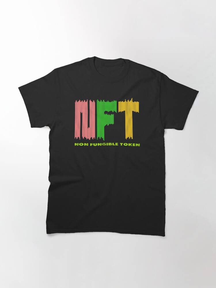 Thumbnail 3 of 7, Classic T-Shirt, NFT - Non Fungible Token designed and sold by VkScript.