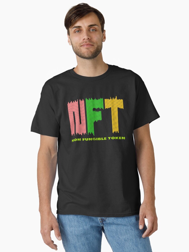 Thumbnail 2 of 7, Classic T-Shirt, NFT - Non Fungible Token designed and sold by VkScript.