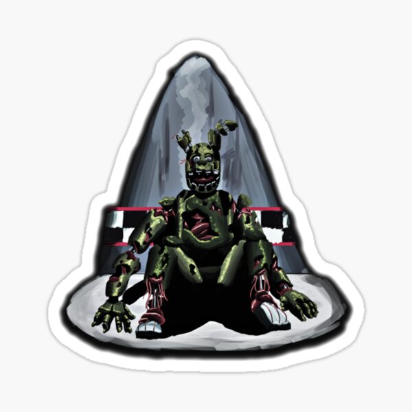 Fnaf Springtrap Sticker For Sale By Sugaverse Redbubble