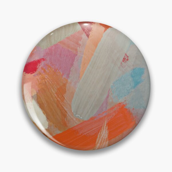 Item preview, abstract splatter brush stroke painting texture background in orange pink brown designed and sold by Mrvell.