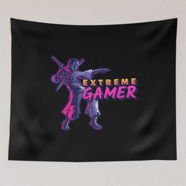 Item preview, Extreme Gamer with Dancing Samurai designed and sold by PRIVARSHU.