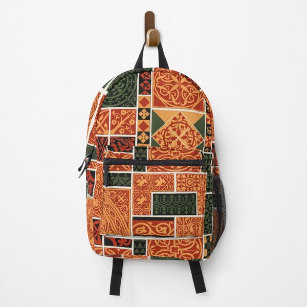 Item preview, Boho oriental pattern in orange and green colors, Middle-Ages pattern from L'ornement Polychrome (1888) by Albert Racinet designed and sold by KaterinaLog.