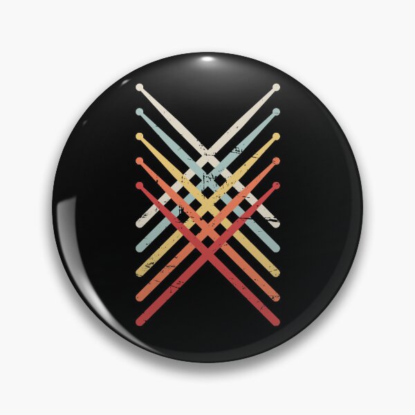 Artikelvorschau, Retro Vintage Drumsticks Design für Schlagzeuger entworfen und verkauft von phillipqy.