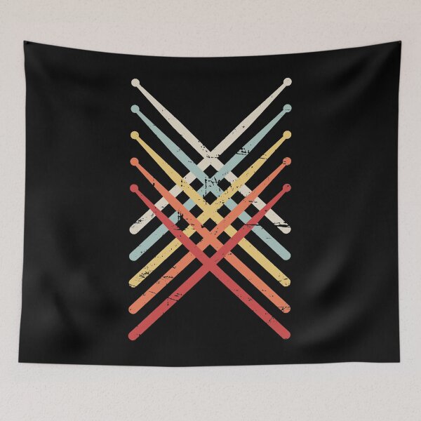 Item preview, Retro Vintage Drumsticks Design For Drummers  designed and sold by phillipqy.