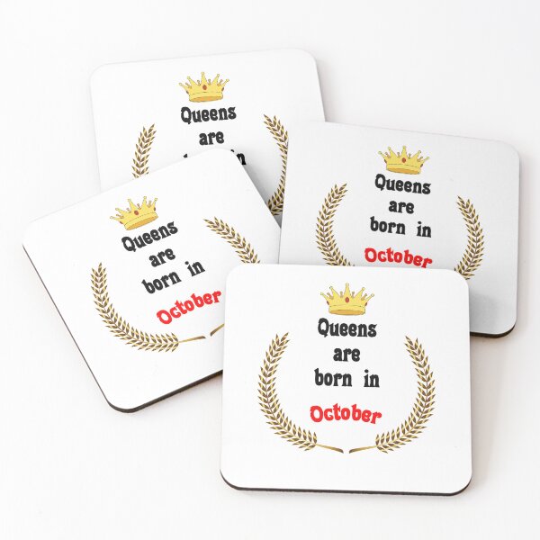 Item preview, Queens are born in October. Funny Quotes. Funny Gift designed and sold by D/Art ⭐⭐⭐⭐⭐.