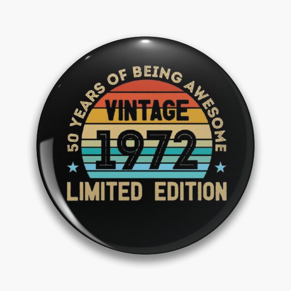 Item preview, 50th birthday gift 50 years of being Awesome vintage 1972 limited edition designed and sold by Tarun Bisht.