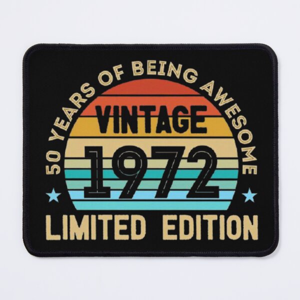 Item preview, 50th birthday gift 50 years of being Awesome vintage 1972 limited edition designed and sold by Tarun Bisht.