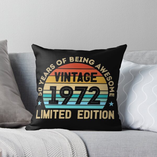 Item preview, 50th birthday gift 50 years of being Awesome vintage 1972 limited edition designed and sold by Tarun Bisht.