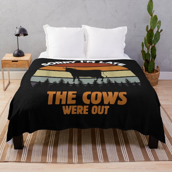 Item preview, Sorry Im Late The Cows Were Out Cow Lover Farmer Cows Farm T-Shirt designed and sold by Luiurillo.